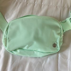Lululemon Everywhere belt bag in mint green